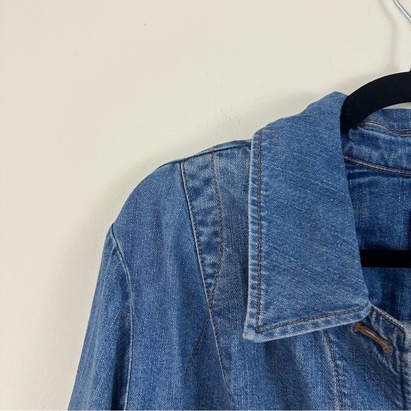 J. Jill Denim | Classic Blue Jean Jacket Button Front Size 2X - Picture 3 of 7